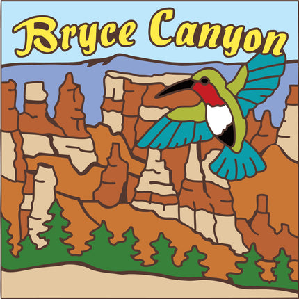 bryce canyon hummingbird tile