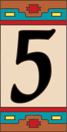 Southwest House Number Tiles