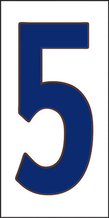 Cobalt Blue on White House Number Tiles