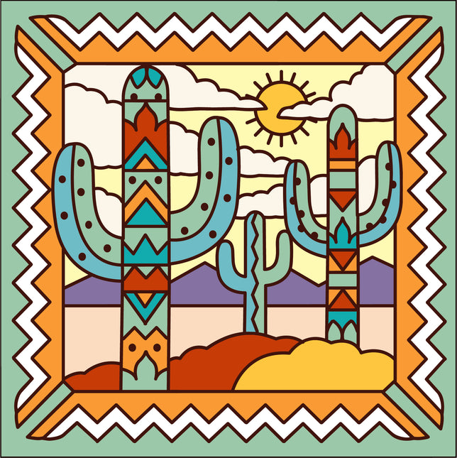 Saguaro Silhouette Tile (6101A)