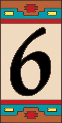 Southwest House Number Tiles