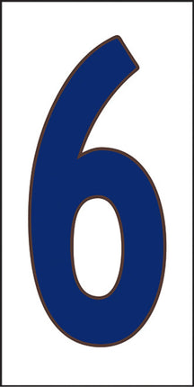 Cobalt Blue on White House Number Tiles
