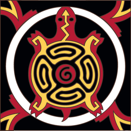 Native American Turtle Tile (7134)