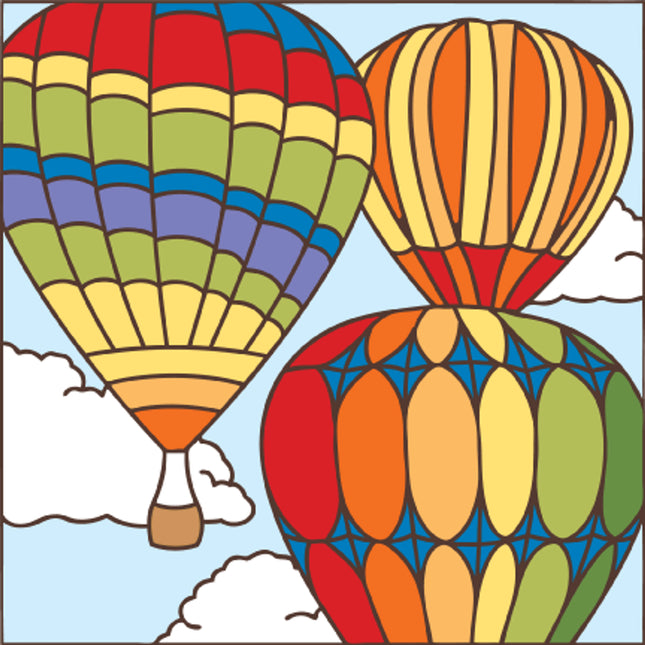 Hot Air Balloons Ceramic Tile | New Mexico Gift | Southwestern Wall Decor | Colorful Kitchen Trivet