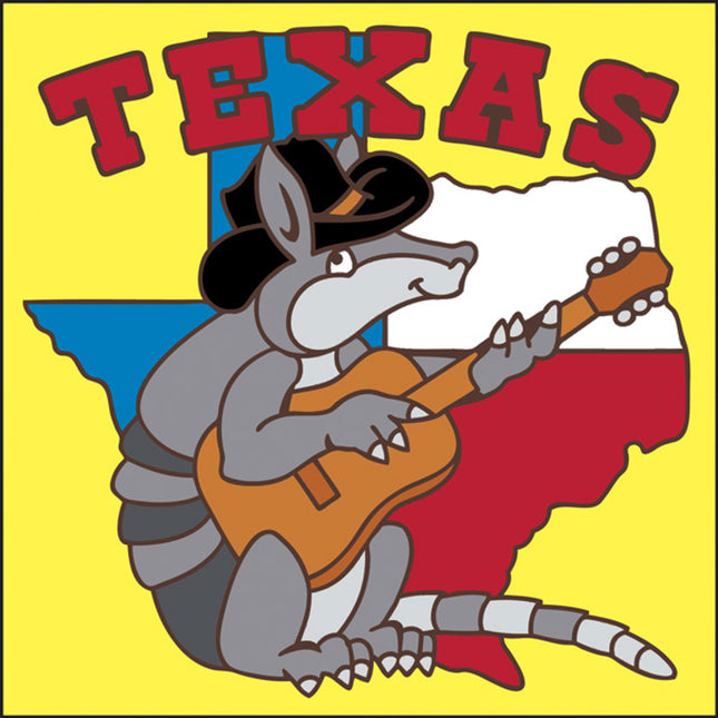 Texas Armadillo Ceramic Tile | Wall Decor or Kitchen Trivet | Hand Glazed Art | Texas Souvenir Decor