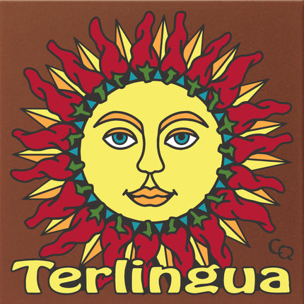 Terlingua Chili Sun Face Tile (9416)