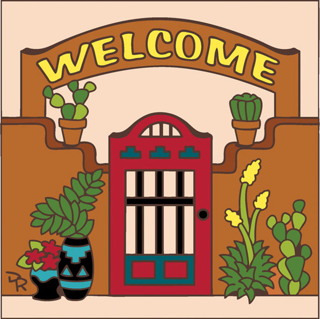 Welcome Gate -  Ceramic Tile Welcome Plaque