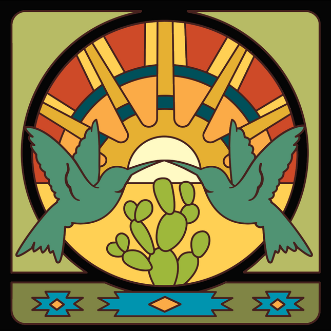 Hummingbird with Sun Tile (7856)