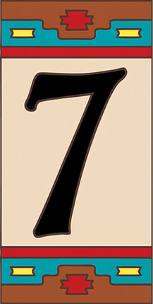 Southwest House Number Tiles