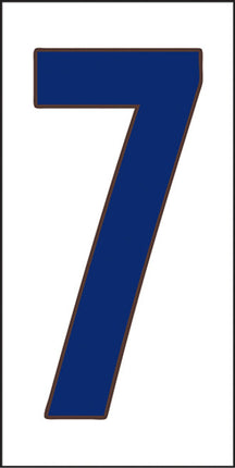 Cobalt Blue on White House Number Tiles
