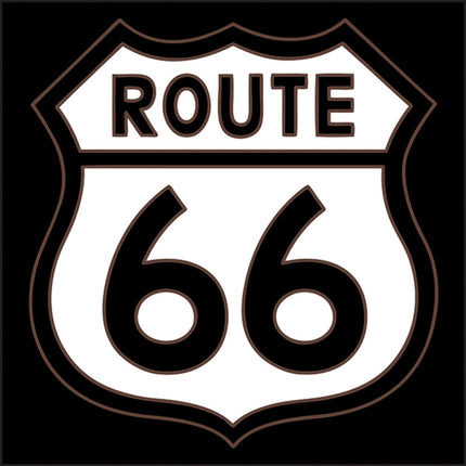 Route 66 Road Sign Tile | Ceramic Tile Trivet Art Gift | Travel Gift | Loose Ceramic Tile