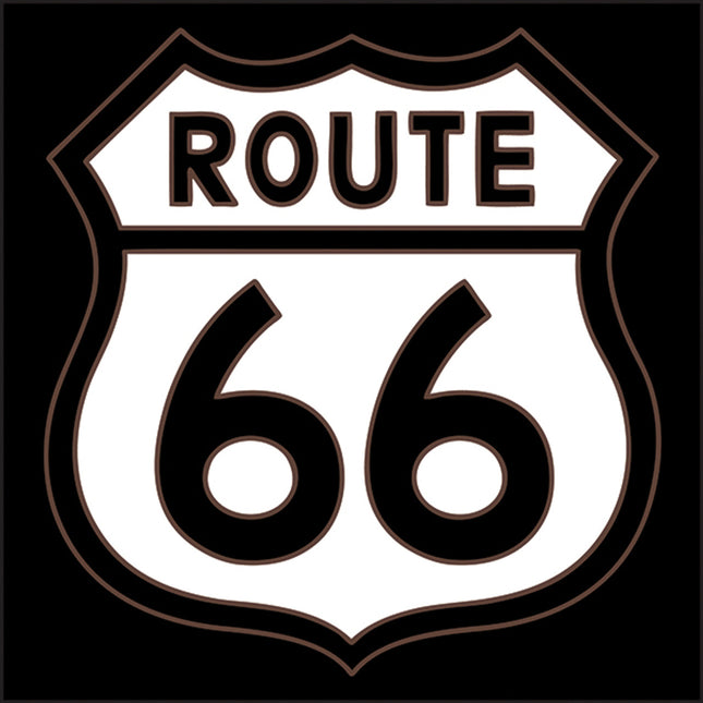 Route 66 Road Sign Tile | Ceramic Tile Trivet Art Gift | Travel Gift | Loose Ceramic Tile