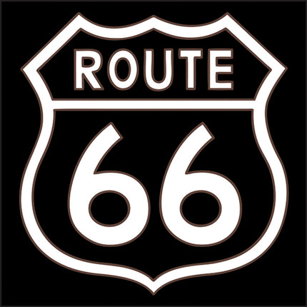 Route 66 Road Sign Tile | Ceramic Tile Trivet Art Gift | Travel Gift | Loose Ceramic Tile