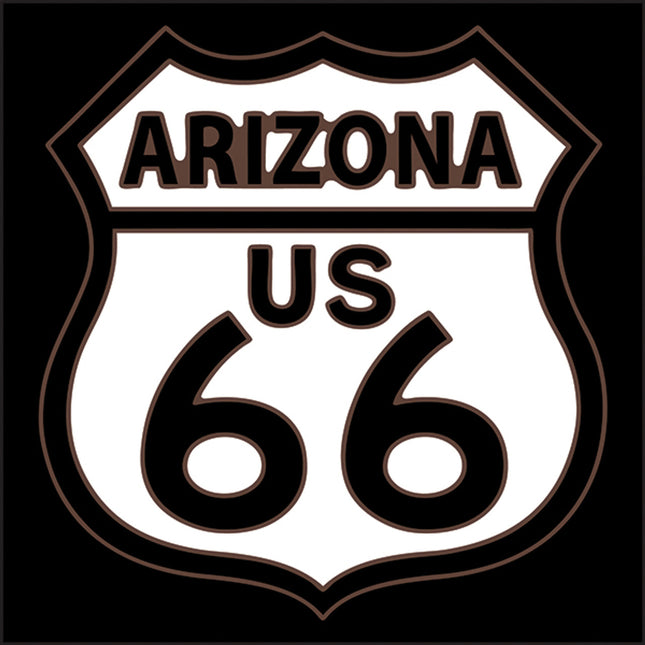 Route 66 Arizona Road Sign Tile | Ceramic Tile Trivet Art Gift | Travel Gift | Loose Ceramic Tile