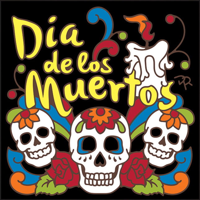 Day of the Dead Tile Trivet | Dia de los Muertos Art | Hand Glazed Tile | Southwestern Wall Decor
