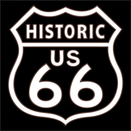 Historic Route 66 Road Sign Tile | Ceramic Tile Trivet Art Gift | Travel Gift | Loose Ceramic Tile