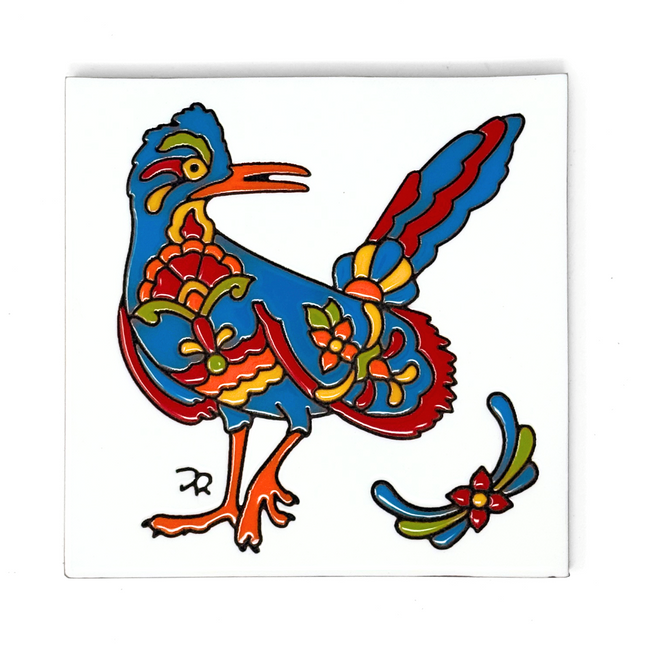 Talavera Roadrunner Decorative Tile Wall Art Kitchen Trivet