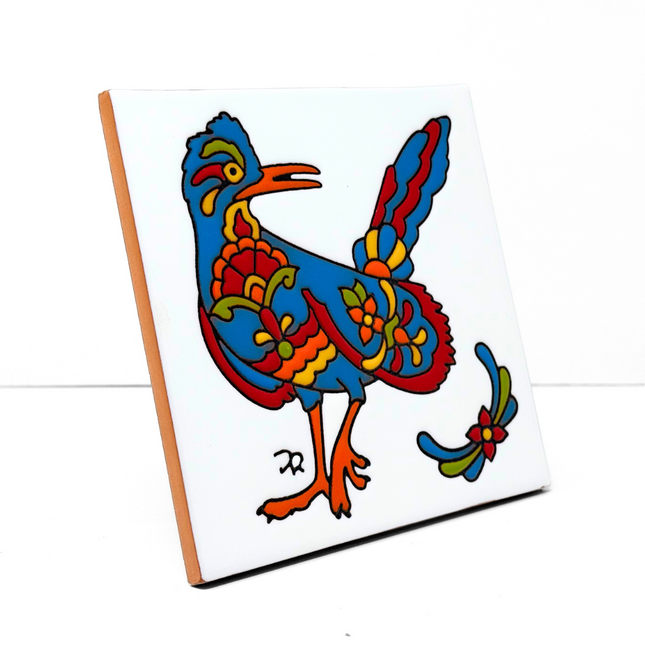Talavera Roadrunner Decorative Tile Wall Art Kitchen Trivet