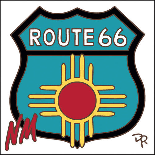 Route 66 New Mexico Zia Road Sign Tile | Ceramic Tile Trivet Art Gift | Travel Gift | Loose Ceramic Tile