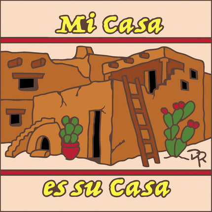 Welcome sign "Mi casa es su casa" -  Ceramic Tile Welcome Plaque