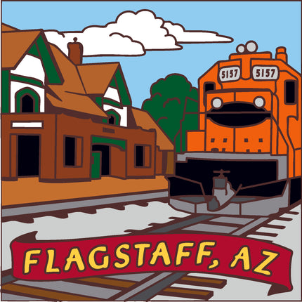 Flagstaff, Arizona Train Tile