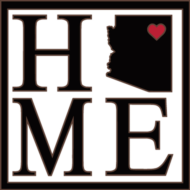 Arizona Home State Tile |  Ceramic Tile Kitchen Trivet | Southwest Desert Gift | Arizona Art