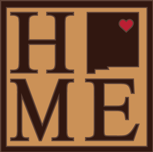 New Mexico Home State Tile |  Ceramic Tile Kitchen Trivet | Southwest Desert Gift | NM Art