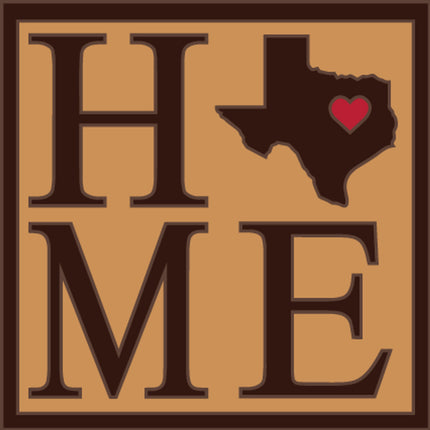 Texas Home State Tile |  Ceramic Tile Kitchen Trivet | Southwest Desert Gift | TX Art