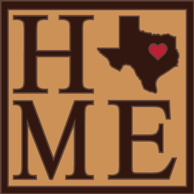 Texas Home State Tile |  Ceramic Tile Kitchen Trivet | Southwest Desert Gift | TX Art