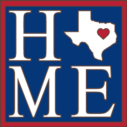 Texas Home State Tile |  Ceramic Tile Kitchen Trivet | Southwest Desert Gift | TX Art