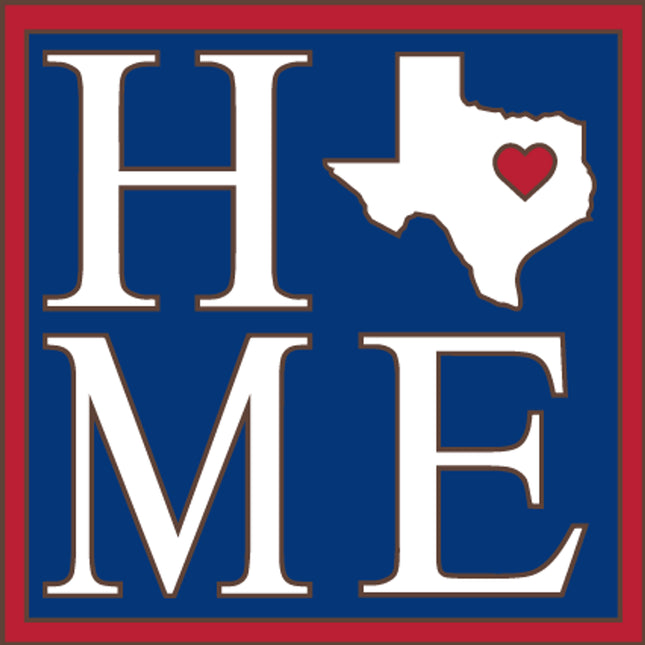 Texas Home State Tile |  Ceramic Tile Kitchen Trivet | Southwest Desert Gift | TX Art