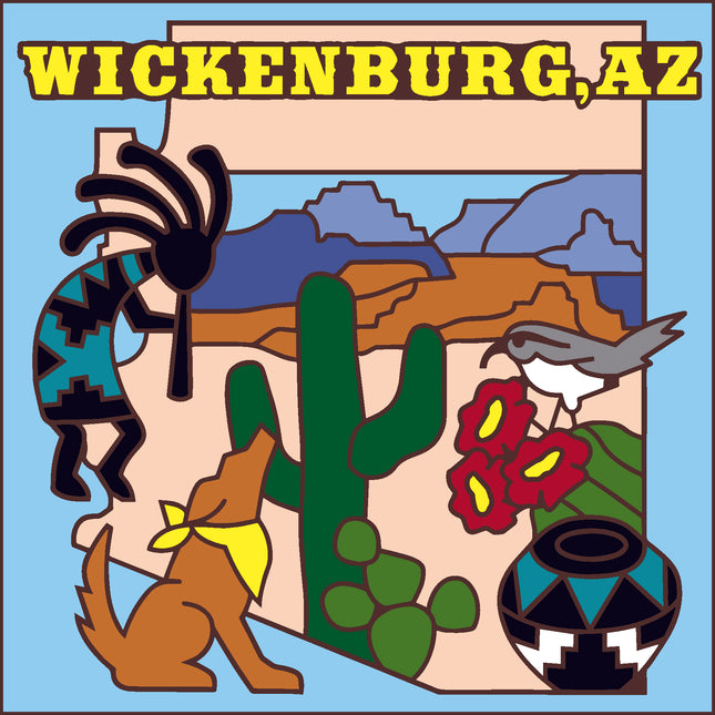 Wickenburg, AZ Icons Tile (8744A)