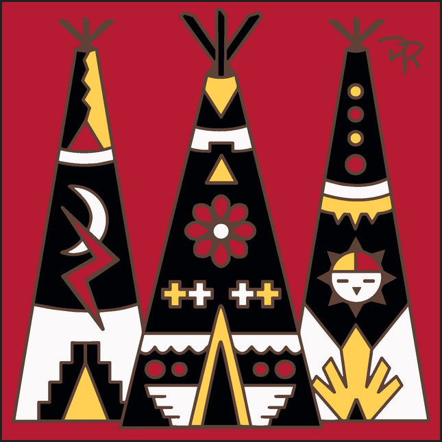 Festive TeePees Tile