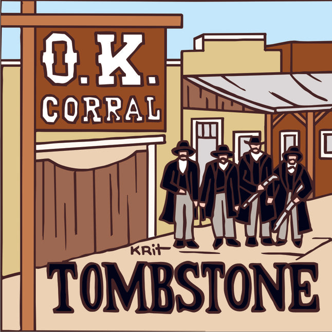 O.K. Corral Tombstone, Arizona Tile (9009A)
