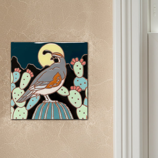 Quail Moonlit View Tile (9420)