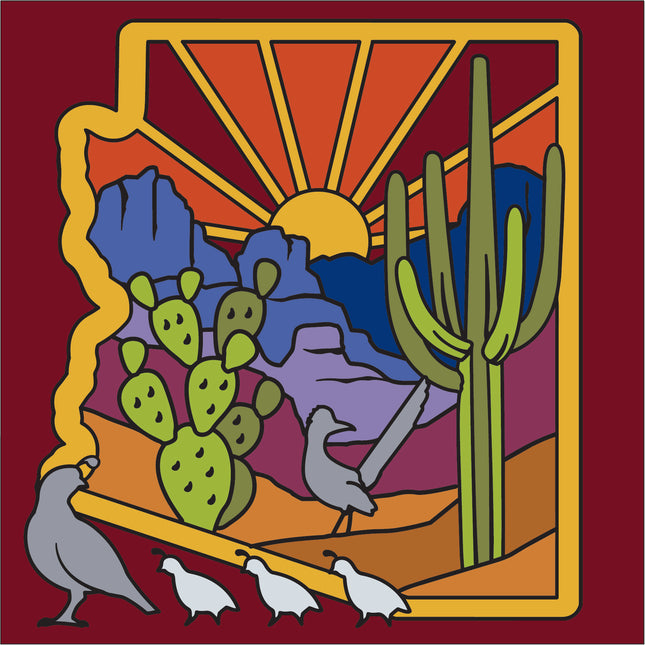 Arizona State Icons Tile (9422)