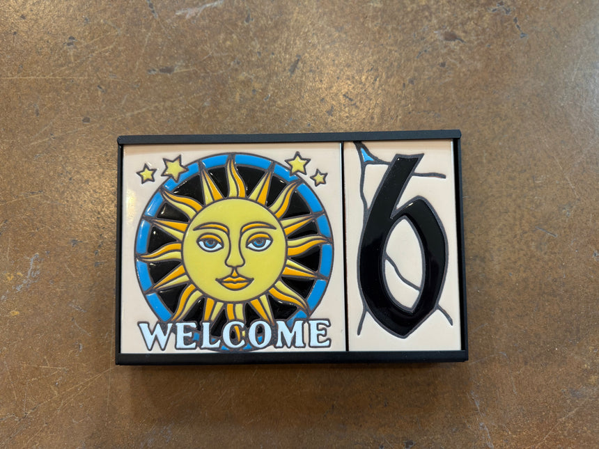 Metal Frame for Earthtones Tile House Number & Art Tiles
