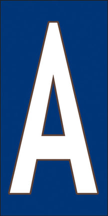 White on Cobalt Blue Letter and Symbol Tiles