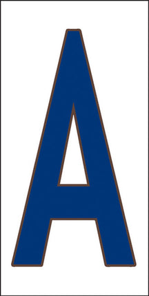 Cobalt Blue on White Letter and Symbol Tiles