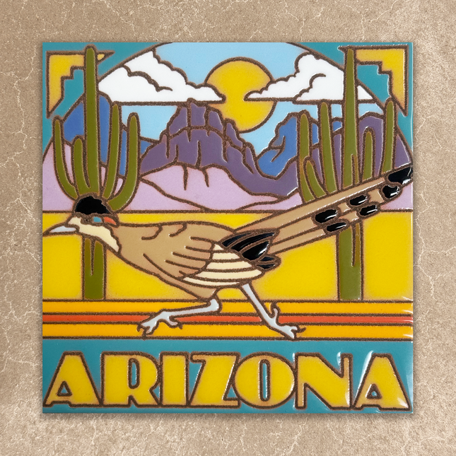 Desert Roadrunner Arizona Tile (8794)