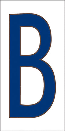 Cobalt Blue on White Letter and Symbol Tiles