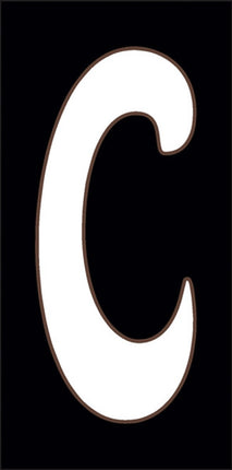 White on Black Letter and Symbol Tiles