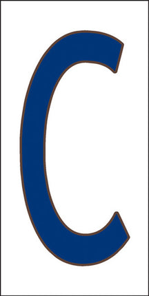 Cobalt Blue on White Letter and Symbol Tiles