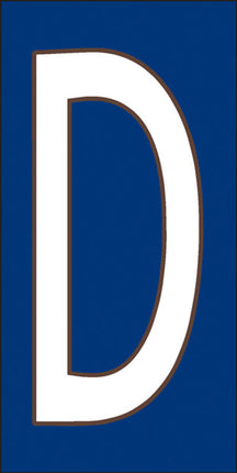 White on Cobalt Blue Letter and Symbol Tiles