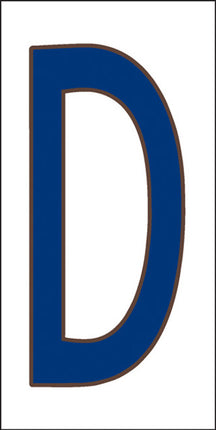 Cobalt Blue on White Letter and Symbol Tiles