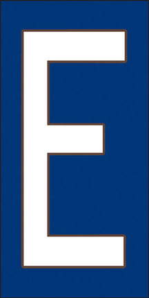 White on Cobalt Blue Letter and Symbol Tiles