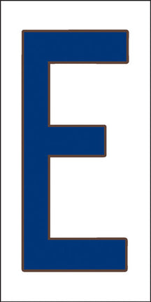 Cobalt Blue on White Letter and Symbol Tiles