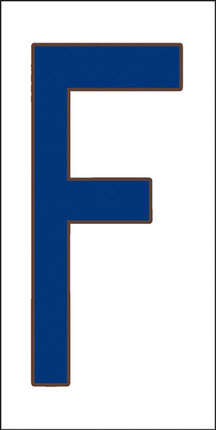 Cobalt Blue on White Letter and Symbol Tiles
