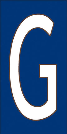 White on Cobalt Blue Letter and Symbol Tiles