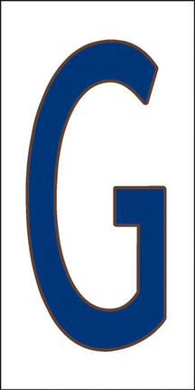 Cobalt Blue on White Letter and Symbol Tiles